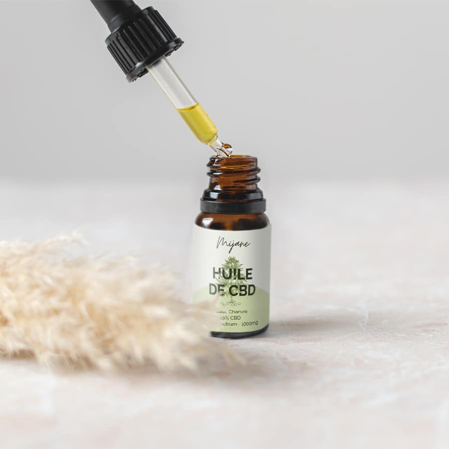 Huile de CBD 10% - base chanvre